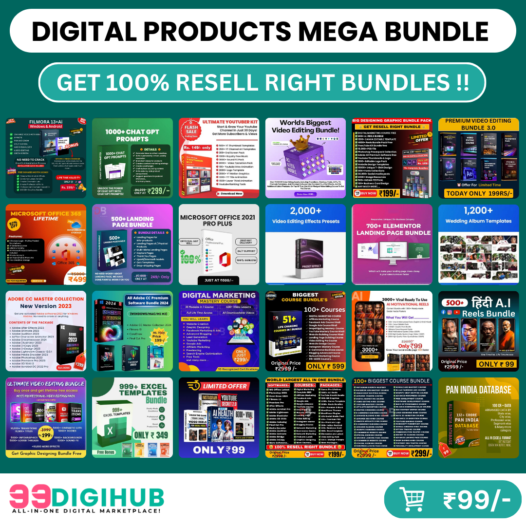 World's Largest Digital Products Mega Bundle